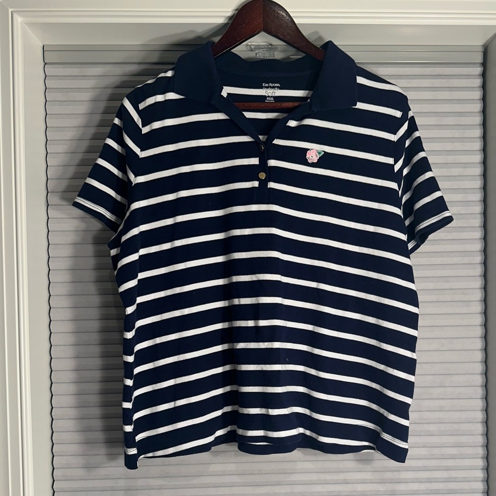 NWOT striped polo H-30
